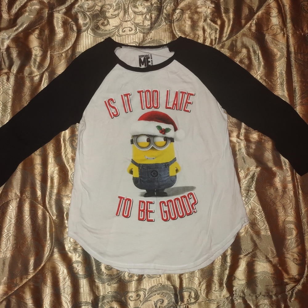Despicable Me Is It Too Late To Be Good T-Shirt XL 15-17